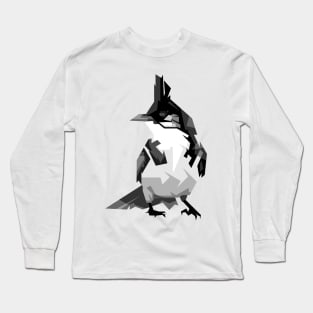 glatics bird in grayscale Long Sleeve T-Shirt